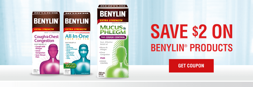 Save $2 on Benylin Products Coupon